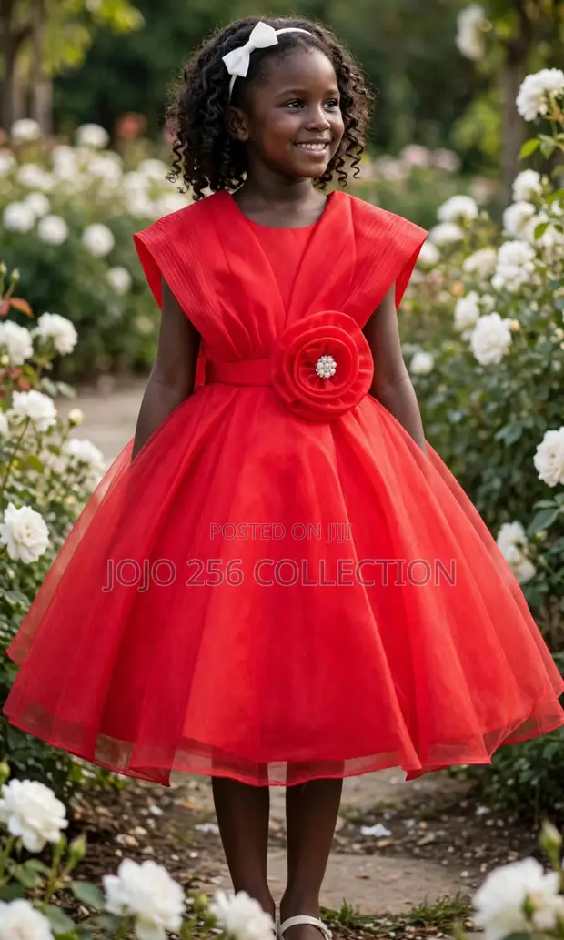 Red Princess Dress - 3pommes - 1