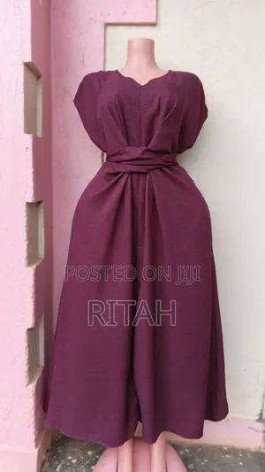 Elegant Plum/Wine Midi-to-Maxi Dress