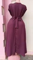 Elegant Plum/Wine Midi-to-Maxi Dress - 2