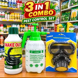 Snake Repellent 3-in-1 Combo: Spray Pump & Mask