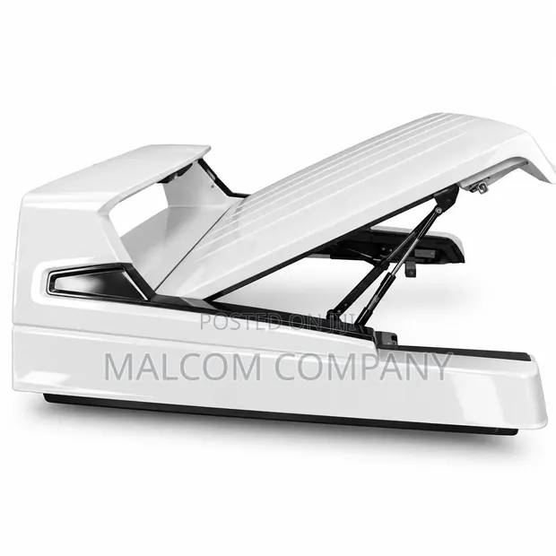 White Fiberglass Pickup Truck Canopy Hardtop with Lift-Up Window - 1