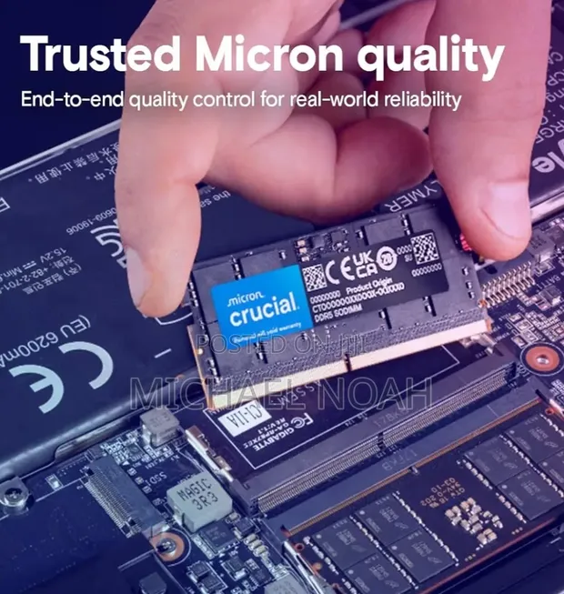 Crucial 32GB DDR5 4800MHz CL40 Laptop Memory - 1