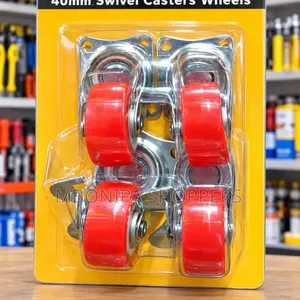 Master 40mm Swivel Caster Wheels - 4-Piece Light Duty Set