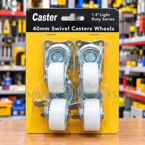 40mm Swivel Caster Wheels - 1.5" Light Duty Set of 4
