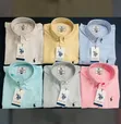 Striped Linen Polo Shirts - Men's - 1