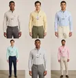 Striped Linen Polo Shirts - Men's - 2