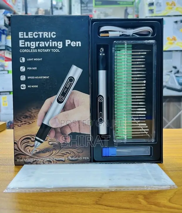 Electric Engraving Pen with Templates - 1
