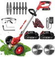3-in-1 Electric Cordless Lawn Mower & Grass Trimmer - 2
