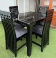 Wood-Mode Square Dining Set - Black - 1