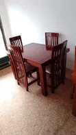 Wood-Mode Square Dining Set - Black - 2