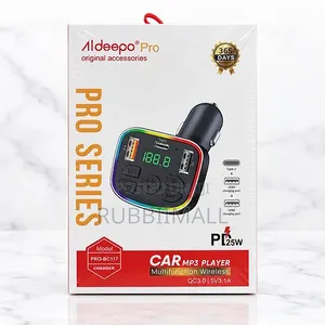 Aldeepo Pro Series Car MP3 Player & Fast Charger (PRO-BC117)