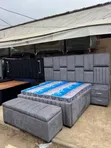 Fabric Bed with Storage (5x6) - 1