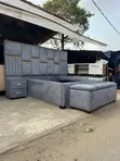Fabric Bed with Storage (5x6) - 2