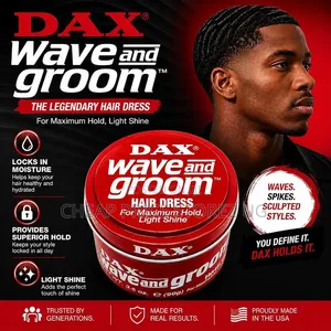 Dax Wave & Groom Hair Dress - Maximum Hold, Light Shine (99g)