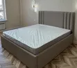 Modern Fabric Bed - Soft Grey - 1