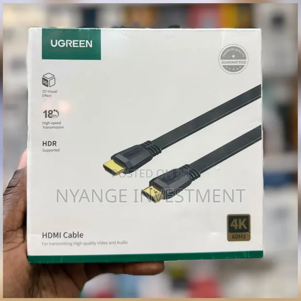 Ugreen ED015 HDMI Flat Cable, 2M, HDMI 2.0, 4K@60Hz - 1