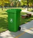 120L Plastic Trash Can - 1