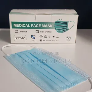 50-Piece Non-Sterile Disposable Medical Face Masks
