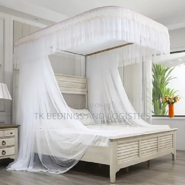 Two Stand Rail Mosquito Net 5x6 White - 1