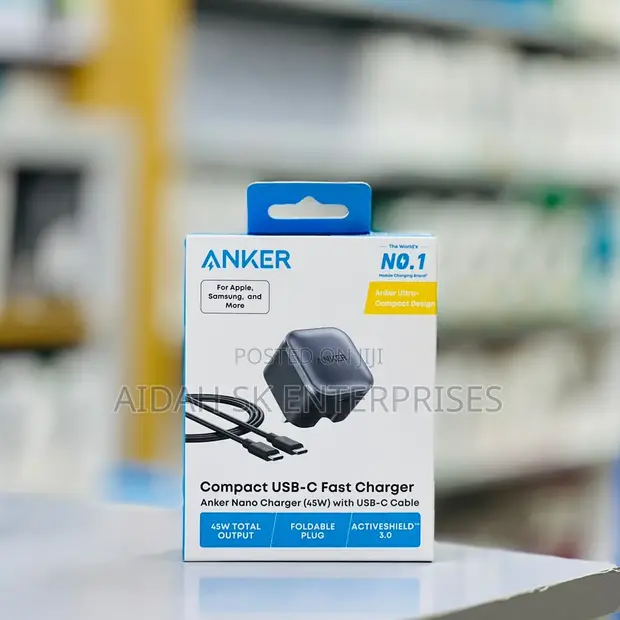 Anker Nano 45W Fast Charger with USB-C Cable - 1