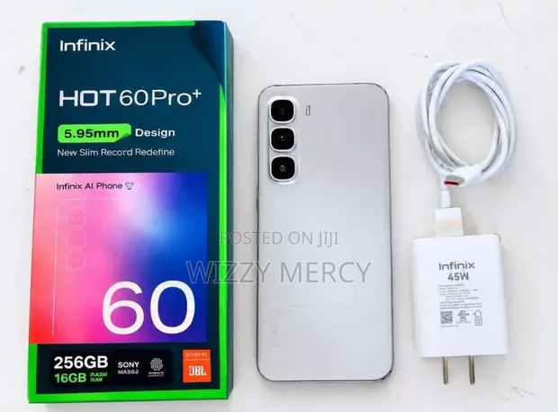 New Infinix Hot 60 Pro+ 256GB Silver - 1