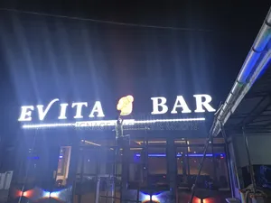 Illuminated 3D Bar Signage - Brand New