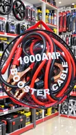 1000AMP Heavy-Duty Car Booster Cables - Emergency Jump Starter - 1