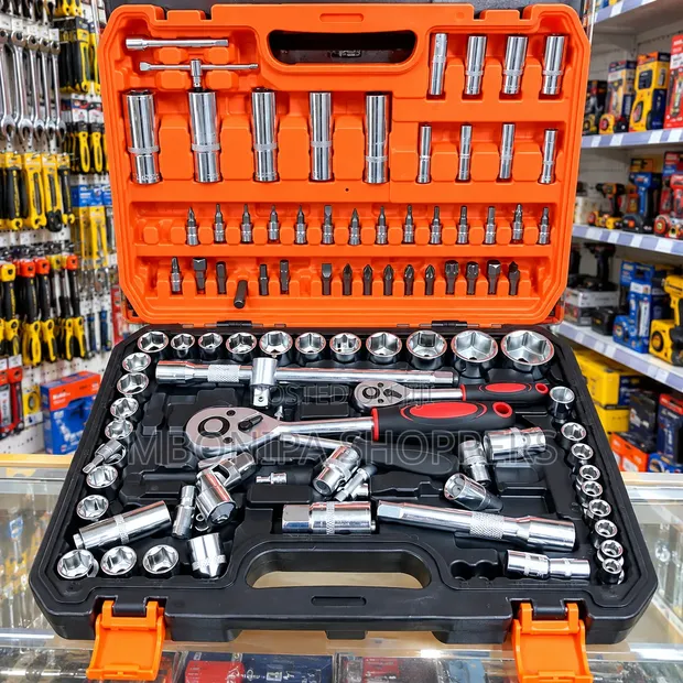 108-Piece Professional Socket & Ratchet Tool Set - 1