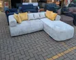 L-Shaped Sofa - Velvet Fabrics - 1