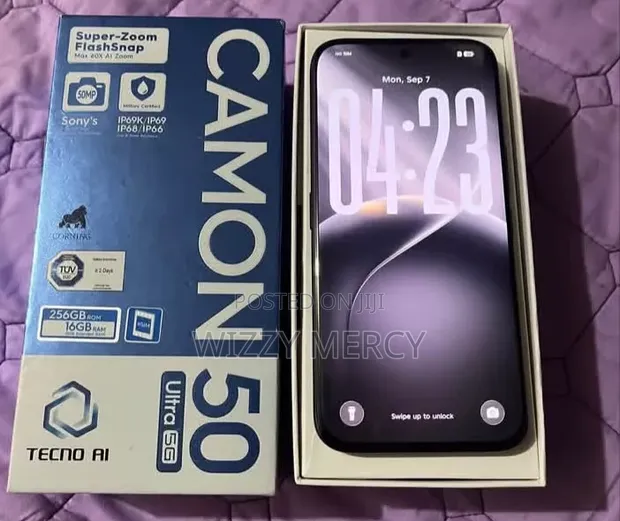 New Tecno Camon 50 Ultra 256GB Black - 1