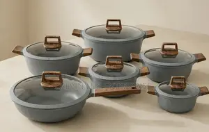 DONNOR Die-Cast Granite Non-Stick Pots Set (5 Pcs)