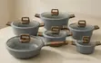 DONNOR Die-Cast Granite Non-Stick Pots Set (5 Pcs) - 1