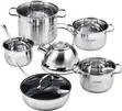 6 Piece Stainless Steel Cookware Set with Kettle - 1