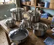 6 Piece Stainless Steel Cookware Set with Kettle - 2