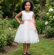 Girls White Party Dress (Ages 5-10) - 1