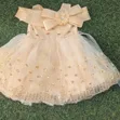 Kids/Girls Gold Party Dress - 2