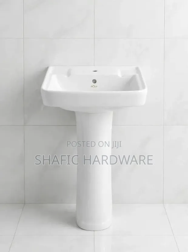 Hand Basin Complete Set with Accessories - Square Golf Medium - 1