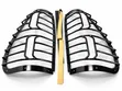 Tail Lamp Guards - Black Metal Rear Light Protectors Pair - 1