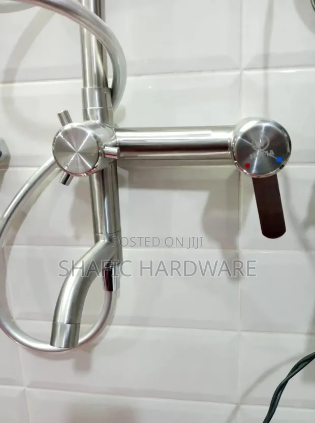 Shower Mixer - Silver, Heavy Duty, Brand New - 1