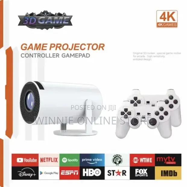 Gaming Projector with Android & Wireless Controllers - 1