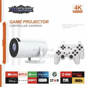 Gaming Projector with Android & Wireless Controllers