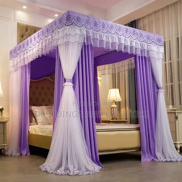 Tilt Curtain Mosquito Net 6x6 Purple - 1