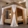 Luxurious 5x6 Mosquito Net - Cream/Brown - 2
