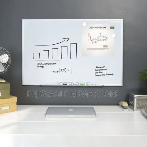 Magnetic Wall Mounted Whiteboard 60x90cm - 1