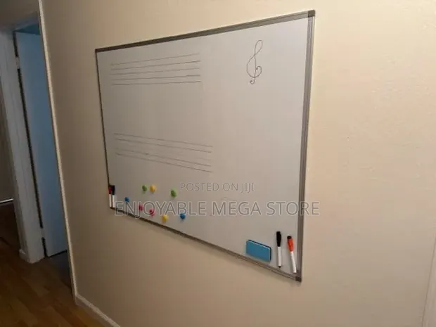 90x120cm Magnetic Wall-Mounted Double-Sided Whiteboard - 1