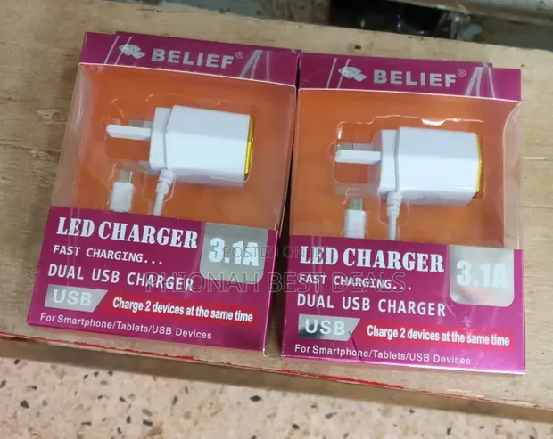 Belief Led Dual USB Fast Charger - 1