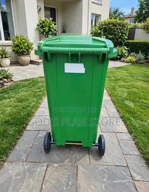 240 Litre Outdoor Green Plastic Dust Bins