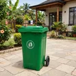 Modern 120 Litre Plastic Dust Bin - Brand New - 1