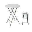Outdoor High Cocktail Foldable Plastic Table - 1