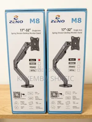 Zeno M8 Spring Tension Desktop Monitor Stand Arm (17"-32")
